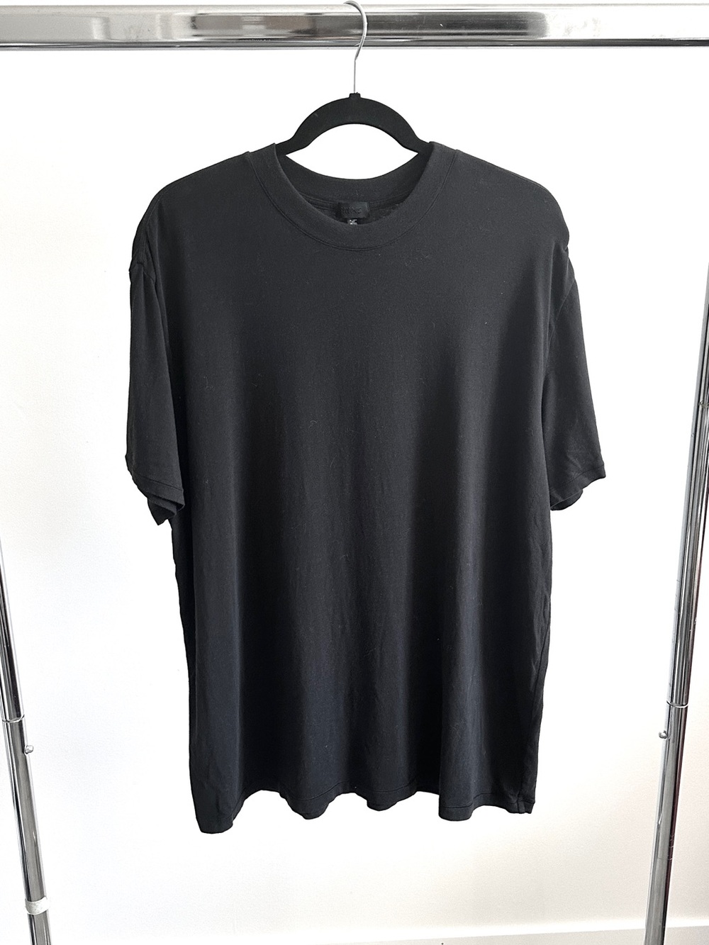 Skims Boyfriend Tee Black Oversized Soft Modal Cotton T-Shirt size 2X